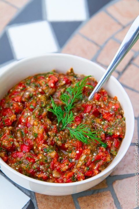 Салат из печеных овощей