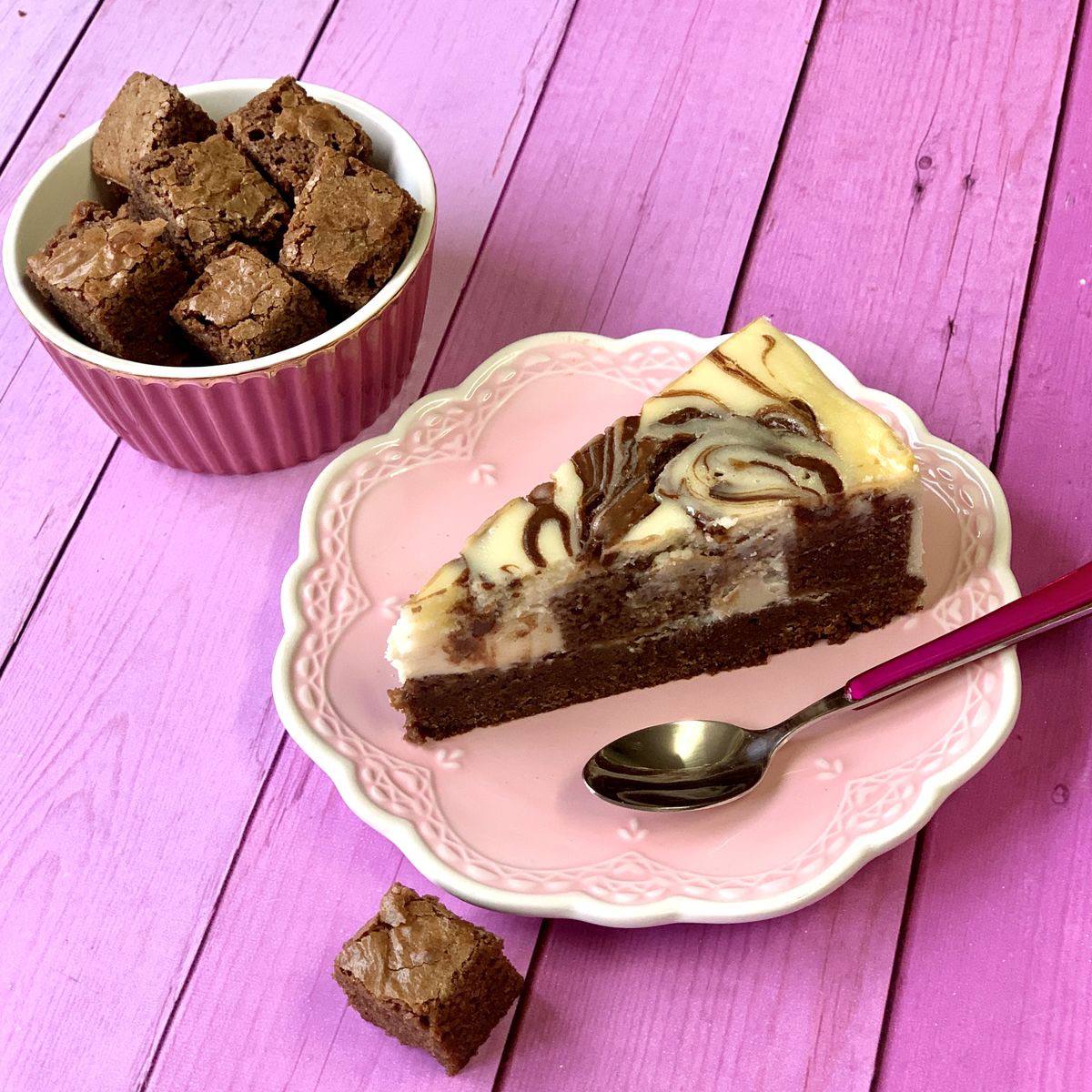 Шоколадный Брауни-чизкейк