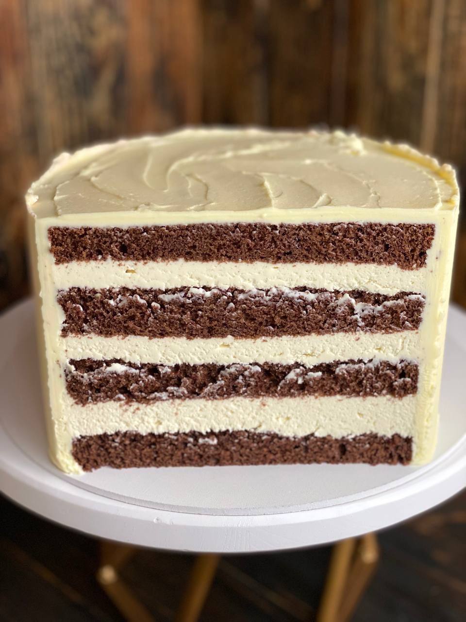 Шоколадный бисквит и маскарпоне