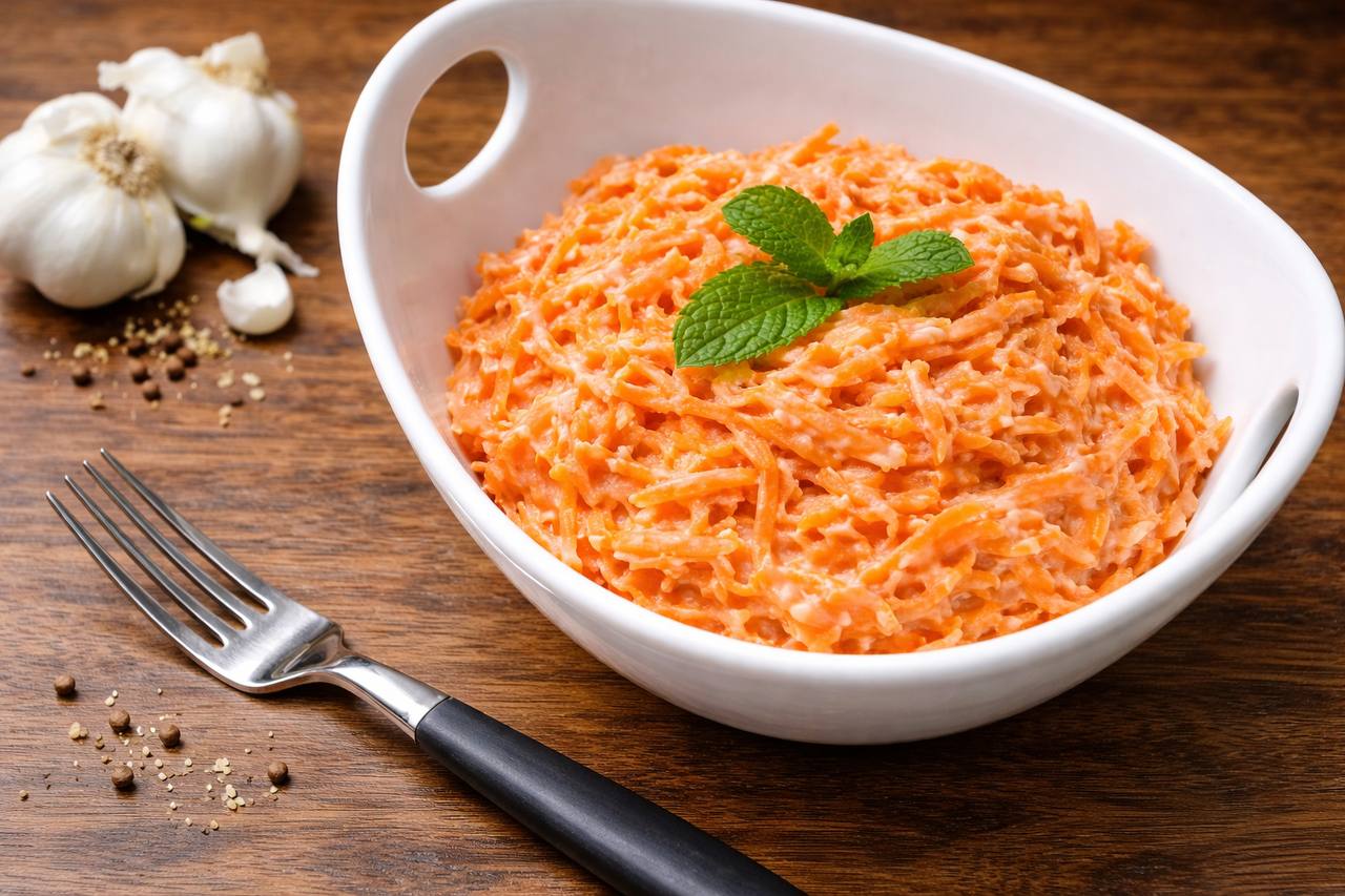 Морковь с чесноком