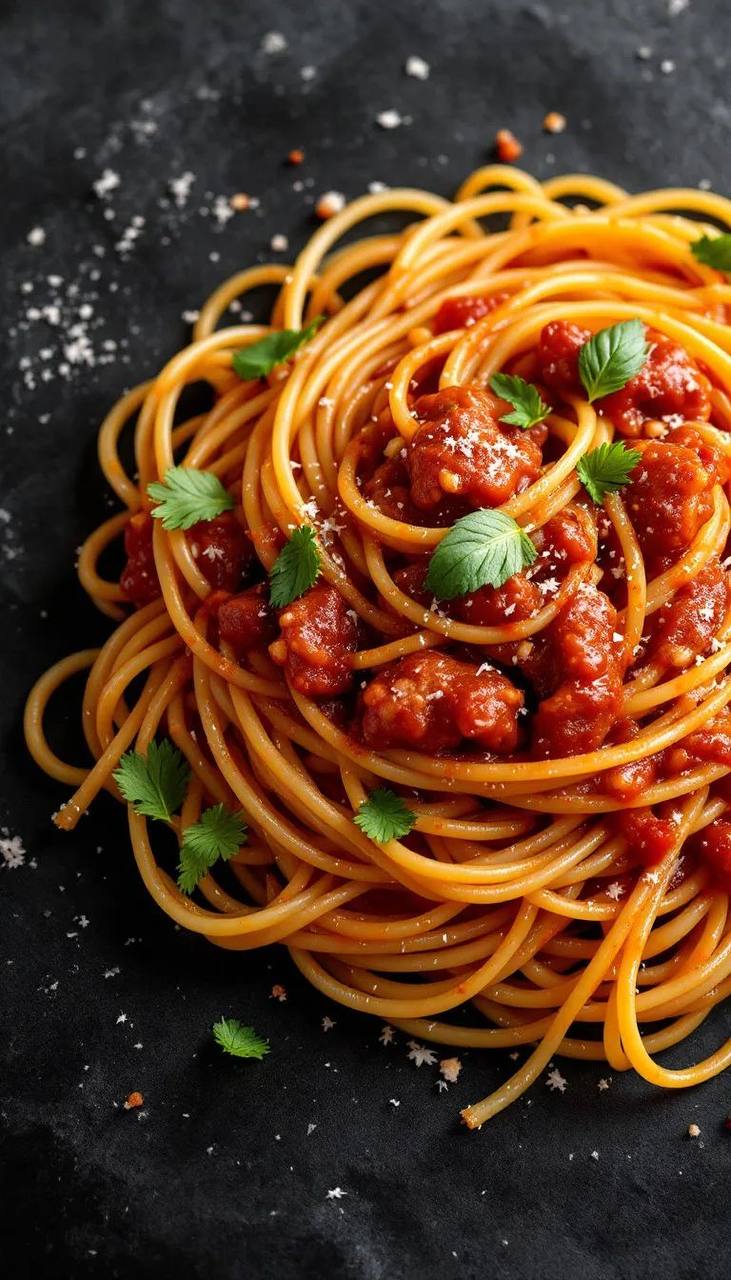 Паста в мясном соусе болоньезе